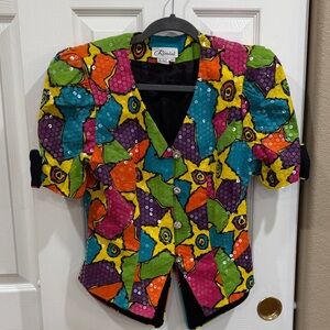 Rimini Colorful Sequin top-size 10